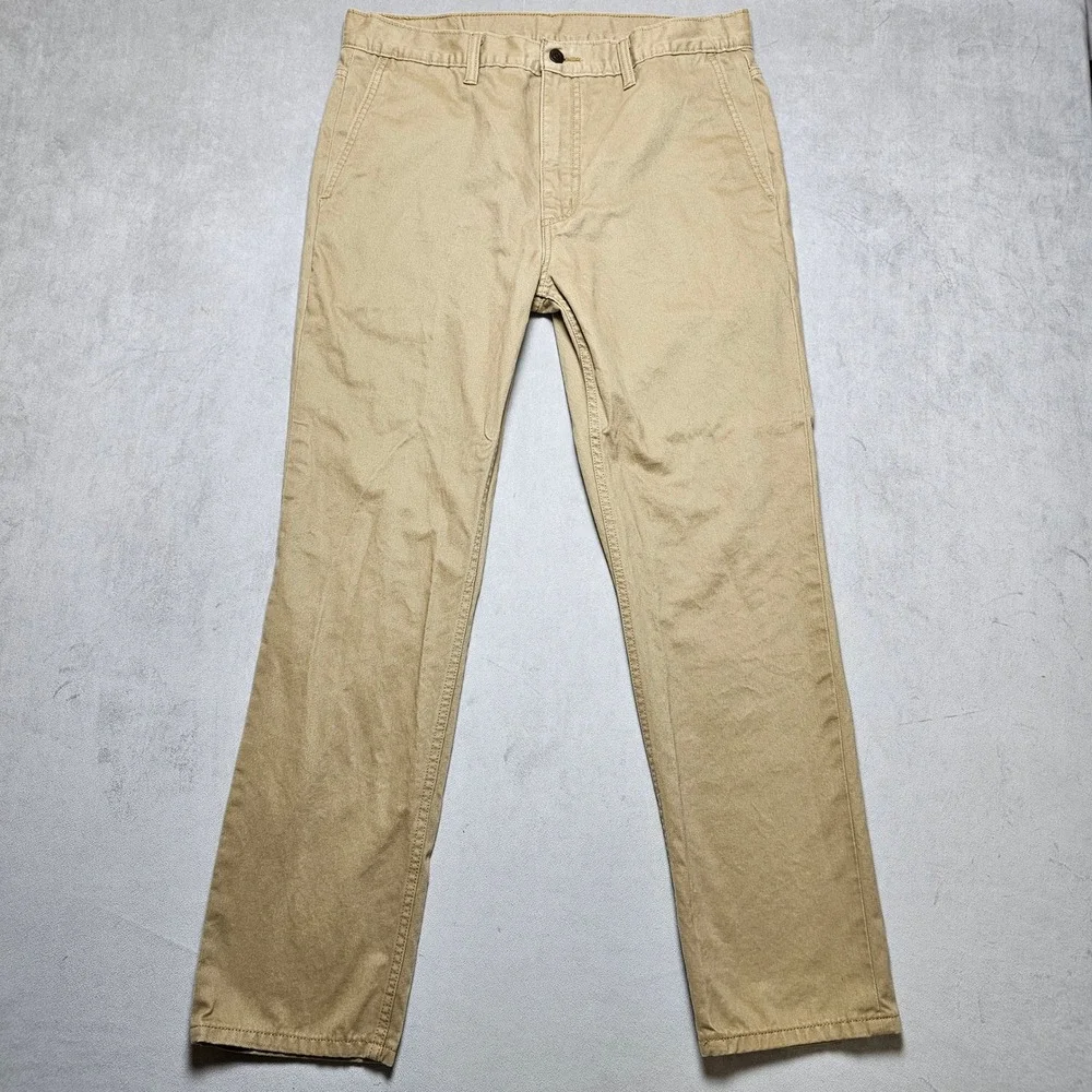 Levis 511 Slim Fit Khaki Tan Chino Pants Mens 34x30 51185-0044